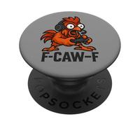 F-Caw-F Gamer - Funny Chicken Rooster Gaming PopSockets Adhesive PopGrip