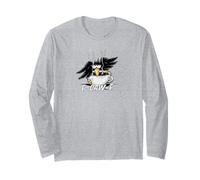 F-Caw-F! Grumpy Raven Sarcastic Crow in The Coffee Long Sleeve T-Shirt