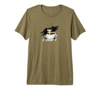 F-Caw-F! Grumpy Raven Sarcastic Crow in The Coffee Premium T-Shirt