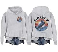 F-Caw-F Hoodie, F Caw F Sweatshirts, Caw Women Men Graphic Tees Grey