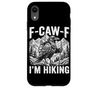 F-CAW-F I'm Hiking Funny Crow Mountain Hike Vintage Trekking Case for iPhone XR