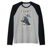 F CAW F Its One of Those Days Black Crow Coffee Mood Raglan Baseball Tee