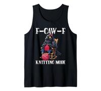 F-Caw-F Knitting Mode Funny Crow Knitters Women Tank Top