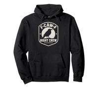 F-Caw-F Night Crew - Funny Raven Crow Pullover Hoodie