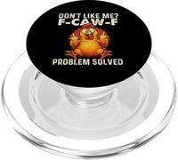F-Caw-F Problem Solved - Dark Humor Sarcasm Chicken Pun PopSockets PopGrip for MagSafe