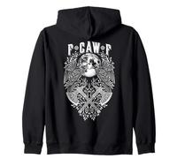 F CAW F Raven Crow Norse Viking Bird FCAWF Bad Language Zip Hoodie
