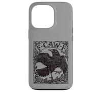 F-CAW-F Raven Crow Woodcut Vintage Bird Memes Case for iPhone 13 Pro