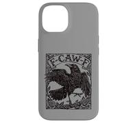 F-CAW-F Raven Crow Woodcut Vintage Bird Memes Case for iPhone 14