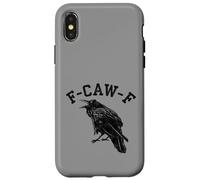 F-CAW-F Raven Crow Word Game Funny Bird Goth Design Case for iPhone X/XS