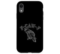F-CAW-F Raven Crow Word Game Funny Bird Goth Graphic Case for iPhone XR