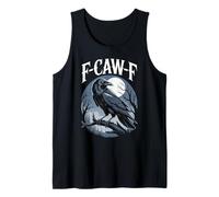 F-CAW-F Raven Design for Bird Lovers Nighttime Wear Tank Top
