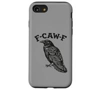 F-CAW-F Raven Funny Word Game Graphic Design Crow Vintage Case for iPhone SE (2020) / 7/8