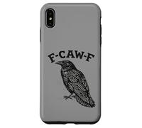 F-CAW-F Raven Funny Word Game Graphic Design Crow Vintage Case for iPhone XS Max
