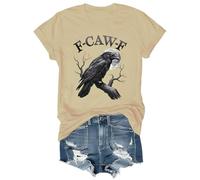 F Caw F Shirt F-Caw-F Crow Tshirt for Men Women Khaki