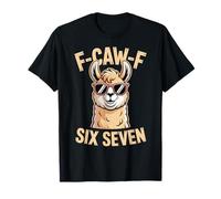 F Caw F Six Seven Llama Sunglasses Humor Meme T-Shirt