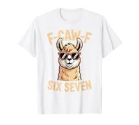 F Caw F Six Seven Llama Sunglasses Humor Meme T-Shirt