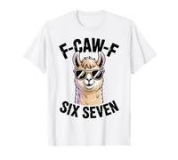 F Caw F Six Seven Llama Sunglasses Humor Meme T-Shirt