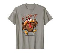 F-Caw-F Thanksgiving Dinner Scared Turkey Pun Fun T-Shirt