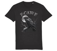 F-CAW-F V1 Funny Chicken Crow Scream Humor Men Women T-Shirt Black