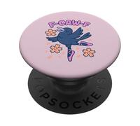 F Caw F Women Crow F-Caw-F Black Bird FcawF Raven PopSockets Adhesive PopGrip