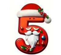(F) Christmas Ornament Decorations Sale Digital Hanging Decoration Acrylic Flat Christmas Tree Home Party Decoration Gift Pendant Christmas Tree Decoratio