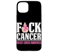 F-ck Cancer Breast Cancer Awareness Case for iPhone 15 Plus