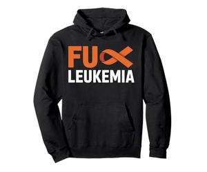 F-ck Leukemia Orange Ribbon Awareness Cancer Survivor Shirt Pullover Hoodie
