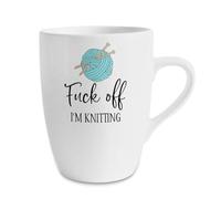 F*ck Off I'm Knitting, Gift for Knitters, Knitting Mug, 13 oz Marrow Cup/Mug.