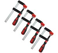 F Clamps Bar Clamp Heavy Duty 150 x 50mm 6 Long Quick Slide Wood Clamp 4pc Set by Toolzone