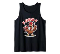 F Cluck F Angry Rooster Chicken Farm Humor Tank Top