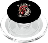 F Cluck F Angry Rooster Retro Chicken Humor PopSockets PopGrip for MagSafe