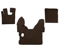 2x ✅Fits F-CORE F-CORE FL01 BROWN Floor mats ECO-leather quilted (3 ⭐UK Seller⭐