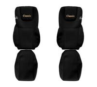 TRUCK Seat covers for DAF CF 01.13-12.20 XF 106 01.14-09.21 Fits RHD BLACK