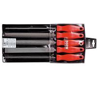 F.DICK 1304 2000 Files/Rasp Set 5 Pieces (Cut 2, Length 200 mm, Plastic Handle, in Plastic Bag)