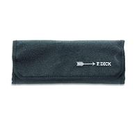 F. DICK 81062010 Textile Roll Bag Without Contents (for Garnishing Tools, Bag Empty, with 8 Compartments, Synthetic Fibre Material, Knife Bag, Dimensions 26 x 34 cm) Black