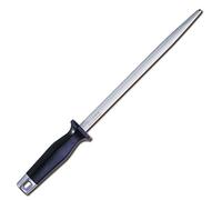 F. DICK Cooking Sharpening Steel 25 cm (Ergonomic Handle, Sharpening Steel, Surface Hardness Over 65° HRC, Grinding Tool for Chef's Knives) 76541250, Grey