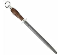 F.Dick Dark Nitro Sharpening Steel Oval - 30cm, Oak