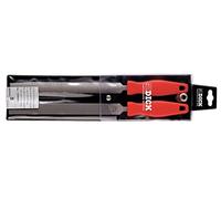 F. DICK File/Rasp Set 2 Pieces (2 x 2 Length 200 mm Wood Steel Iron Non-Ferrous Metal Plastic Handle in Plastic Bag) 1305 2000