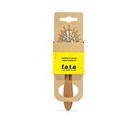 f.e.t.e | Bamboo & Natural Rubber Hairbrush | Small Rounded | Biodegradable & Compostable | Sustainable | Vegan