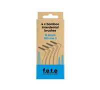 f.e.t.e | Blue ISO Size 3-0.60mm Bamboo Interdental Brushes | Biodegradable & Compostable Handle | Recyclable Soft Bristles | Sustainable | Vegan