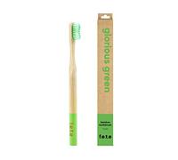 f.e.t.e | Glorious Green Bamboo Toothbrush | Biodegradable & Compostable Handle | Recyclable Firm Bristles | Sustainable | Vegan