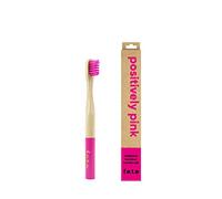 f.e.t.e | Positively Pink Children's Bamboo Toothbrush | Biodegradable & Compostable Handle | Recyclable Soft Bristles | Sustainable | Vegan