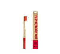 f.e.t.e | Remarkable Red Children's Bamboo Toothbrush | Biodegradable & Compostable Handle | Recyclable Soft Bristles | Sustainable | Vegan