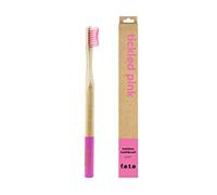 f.e.t.e | Tickled Pink Bamboo Toothbrush | Biodegradable & Compostable Handle | Recyclable Soft Bristles | Sustainable | Vegan