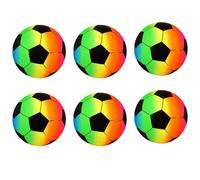 F & F Football Rainbow Soccer Pvc Multicolor Design Ball Sports Outdoor Pool Beach Playground Garden Game Kids Children Boys Girls Pocket Money Toy 20 CM Christmas Birthday Gift (Training, 1, Count)
