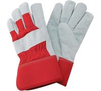F & F Premium Leather Gardening Gloves for Men & Women - Thorn-Proof, Durable Rigger Gloves for Garden & Yard Work, Safety & Comfort