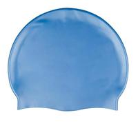 F & F Premium Silicone Unisex Long Hair Swim Cap - Snag-Free, Comfortable & Easy-On Design for Men & Women - Black, One Size Fits All - Ideal for Swimming, Lap Pool, & Water Aerobics (Light Blue)
