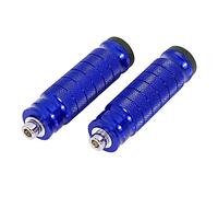 F FIERCE CYCLE 1 Pair 6mm Motorcycle Rearsets Rear Set Footrest Footpeg Peg Blue