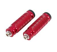 F FIERCE CYCLE 1 Pair 6mm Motorcycle Rearsets Rear Set Footrest Footpeg Red