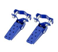 F FIERCE CYCLE 1 Pair 8mm Stainless Steel Motorcycle Fold Rearset Footpeg Blue